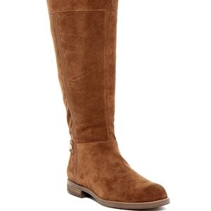 FRANCO SARTO Brown Suede Caydee Boots Size 4